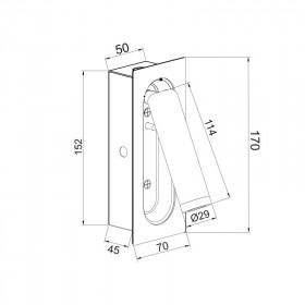 Σπότ Χωνευτό LED 3W 3200k Λευκό Κινητό Aias SF701LEDW ACA LIGHTING