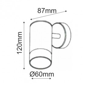 Σποτ Επίτοιχο GU10 Λευκό SL7032W ACA LIGHTING