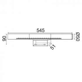 Απλίκα Μπάνιου LED 13W 3200k Ασημί Tinki TNK7518013W ACA LIGHTING