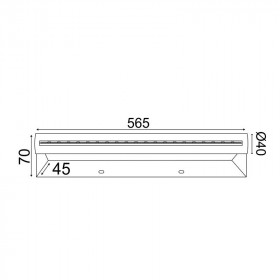 Απλίκα Μπάνιου LED 15W 3200k Ασημί Tinki TNK7518315W ACA LIGHTING