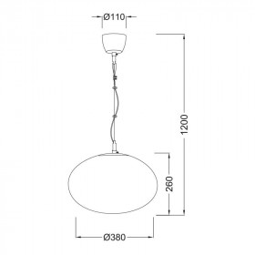 Φωτιστικό Μονόφωτο E27 Λευκό Luna V24012380 ACA LIGHTING