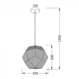 Φωτιστικό Μονόφωτο E27 Χρυσό Morocco V35029GO ACA LIGHTING