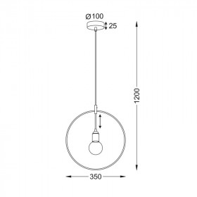 Φωτιστικό Μονόφωτο Ε27 Ορείχαλκος Twiggy V35181BS ACA LIGHTING