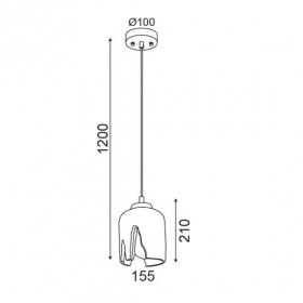 Φωτιστικό Μονόφωτο Ε27 Τσιμέντο Poe V36250 ACA LIGHTING