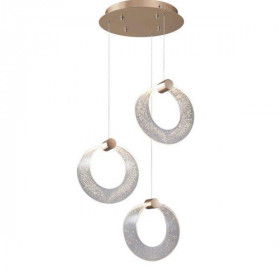 Φωτιστικό LED 24W 3300k Χρυσό MD9056G-3  SUN LIGHT