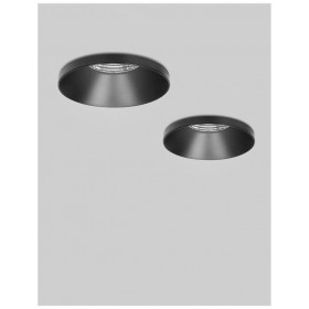 Σποτ Χωνευτό GU10 Μαύρο Zelmira 62221 NOVA LUCE