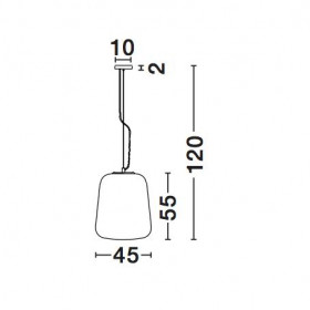 Φωτιστικό Μονόφωτο Ε27 Φυμέ Oliverio 7212601 NOVA LUCE