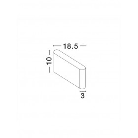 Απλίκα LED 6W 3000k Λευκό Soho 740403 NOVA LUCE