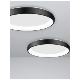Πλαφονιέρα LED 50W 3000k Μαύρο Albi 8105611 NOVA LUCE
