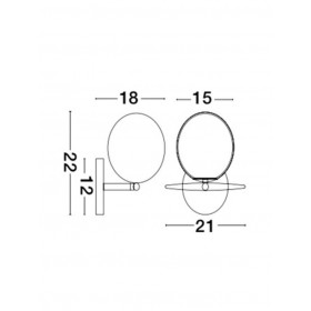 Απλίκα E14 Χρυσό Vitton 8279603 NOVA LUCE