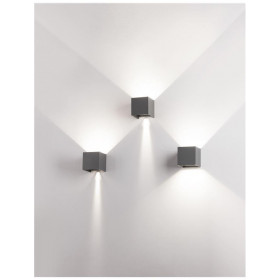 Απλίκα LED 6W 3000k Ανθρακί Como 847407 NOVA LUCE