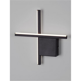 Απλίκα LED 10W 2700k Μαύρο Cross 9006082 NOVA LUCE