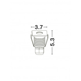 Σπότ Χωνευτό LED 1W 3000k Νίκελ Bang 9019213 NOVA LUCE