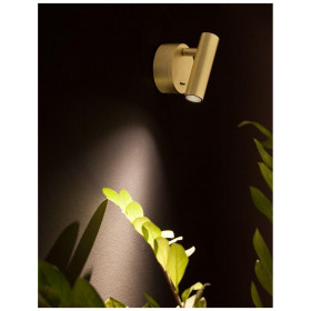 Σποτ Επίτοιχο LED 3W 3000k Χρυσό Clip 9030203 NOVA LUCE