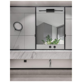 Απλίκα Μπάνιου LED 12W 3000k Μαύρο Mondrian 9053122 NOVA LUCE