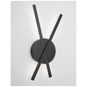 Απλίκα LED 18W 3000k Μαύρο Reslin 9100202 NOVA LUCE