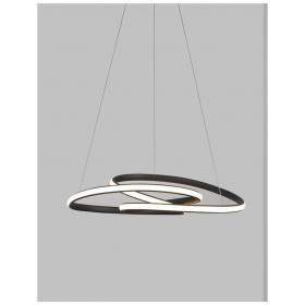Φωτιστικό LED 43W 3000k Μαύρο Menton 9147112 NOVA LUCE
