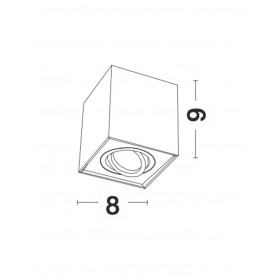 Σποτ Οροφής GU10 Λευκό Rende 9175513 NOVA LUCE