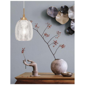 Φωτιστικό Μονόφωτο E27 Χρυσό Και Διάφανο Vario 9191541 NOVA LUCE