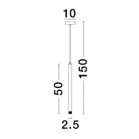 Φωτιστικό LED 3W 3000k Μαύρο Trimle 9287920 NOVA LUCE