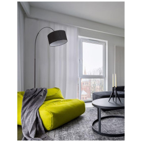 Φωτιστικό Δαπέδου E27 Μαύρο Sama 9401652 NOVA LUCE