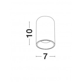Σποτ Οροφής GU10 Μαύρο Ned 9419471 NOVA LUCE