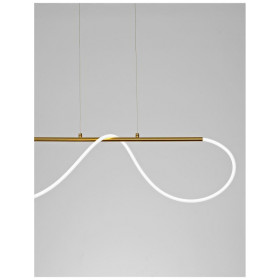 Φωτιστικό LED 29W 3000k Χρυσό Και Λευκό Tiriac 9548103 NOVA LUCE