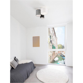 Φωτιστικό Τρίφωτο E27 Μαύρο,Γκρι Και Λευκό Bryson 9555805 NOVA LUCE