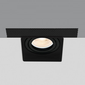 Σποτ Χωνευτό GU10 Trimless Μαύρο Κινητό VK/03194G/B VK LED