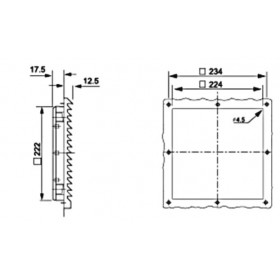 Περσίδα Εξαερισμού Με Φίλτρο 255x255mm FKL6625.300 LEIPOLE