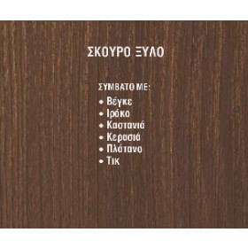 Κανάλι Διανομής Αυτοκόλλητο 20X13mm Σκούρο Ξύλο VIOKAR