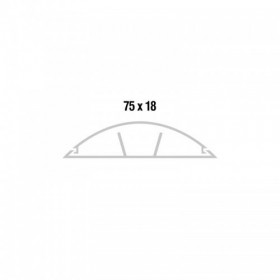 Κανάλι Δαπέδου 75X18mm Αυτοκόλλητο Λευκό VIOKAR