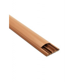 Κανάλι Δαπέδου 50X12.5mm Αυτοκόλλητο Σκούρο Ξύλο VIOKAR