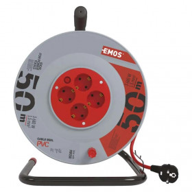 Μπαλαντέζα Σε Καρούλι Πλαστικό Με Καλώδιο 3x1.5mm 50 Μέτρα P09250 EMOS