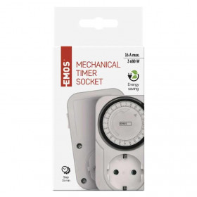 Χρονοδιακόπτης Πρίζας Ημερήσιος P5522 EMOS