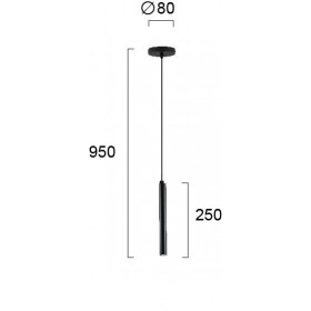 Φωτιστικό LED 3W 3000k Μαύρο Duct 3082800 VIOKEF