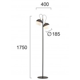 Φωτιστικό Δαπέδου E27 Μαύρο Brody 3098200 VIOKEF