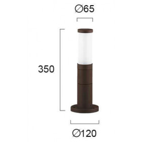 Φωτιστικό Κολώνα E27 Καφέ Cavo 4036902 VIOKEF
