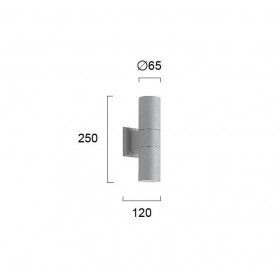 Σποτ Επίτοιχο GU10 Καφέ Sotris 4038402 VIOKEF