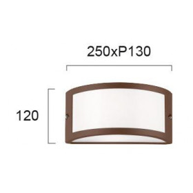 Απλίκα E27 Καφέ Limnos 4049101 VIOKEF