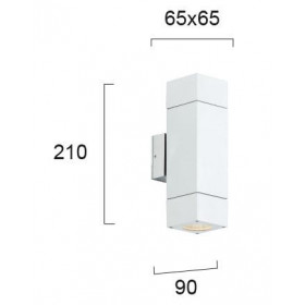 Σποτ Επίτοιχο GU10 Λευκό Paros 4053701 VIOKEF