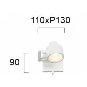 Σπότ Επίτοιχο GU10 Λευκό Magma 4095000 VIOKEF