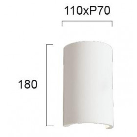Απλίκα G9 Λευκός Γύψος Ceramic 4097000 VIOKEF
