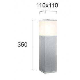 Φωτιστικό Κολώνα E27 Γκρι Corfu 4099000 VIOKEF