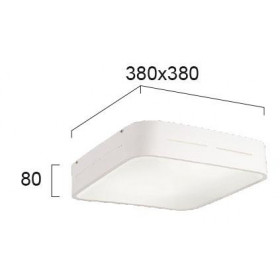Πλαφονιέρα E27 Λευκό Terry 4104300 VIOKEF