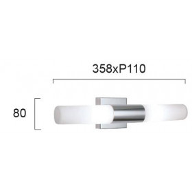 Απλίκα Μπάνιου G9 Χρώμιο Και Λευκό 4132800 VIOKEF