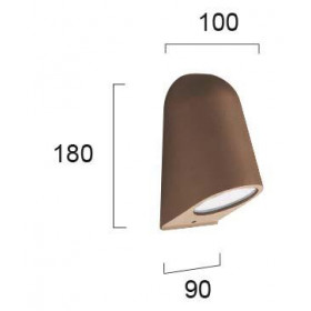 Απλίκα GU10 Καφέ Hydra 4136202 VIOKEF