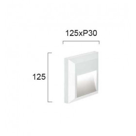 Απλίκα LED 1.5W 3000k Λευκό Leros Plus 4137801 VIOKEF