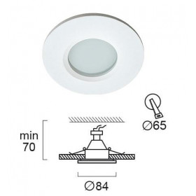 Σπότ Χωνευτό GU10 Λευκό Viki 4151400 VIOKEF