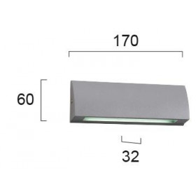 Απλίκα LED 6W 3000k Γκρι Tech 4156000 VIOKEF